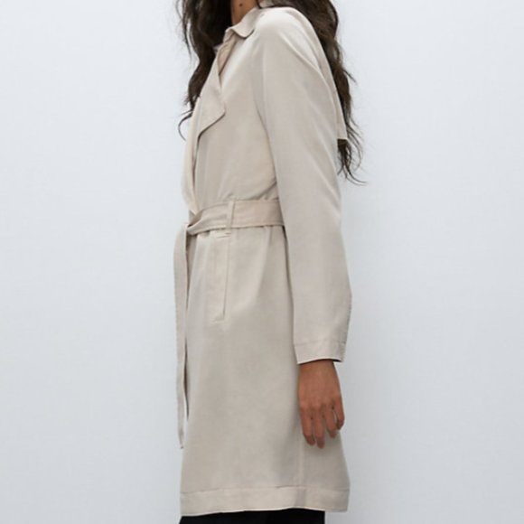 Babaton Maximo Trench Coat, Size XS, Denude - Picture 2 of 7